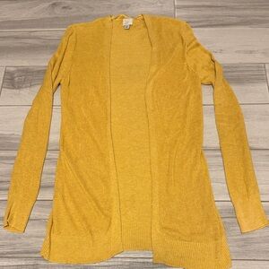 a new day Mustard Open-Front Cardigan